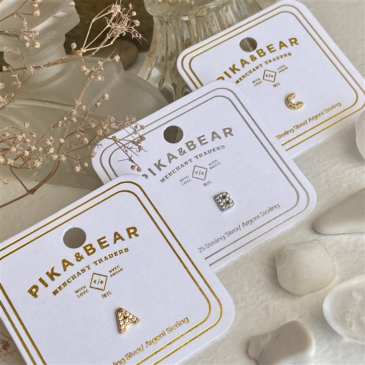 Carrie Initial M Earring