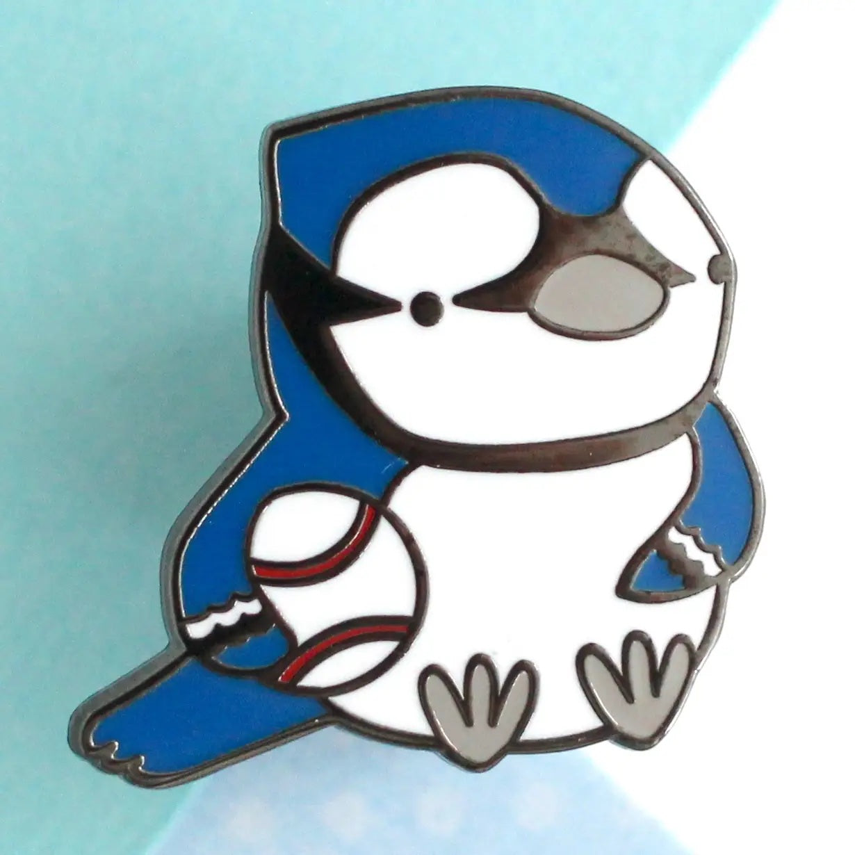 Blue Jay Bird Enamel Pin