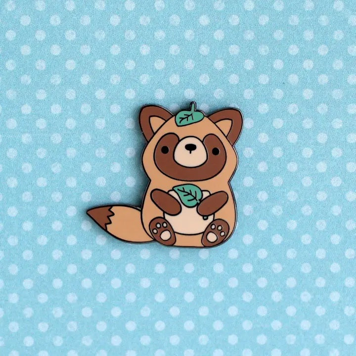 Tanuki Enamel Pin Japanese Raccoon Dog Pin