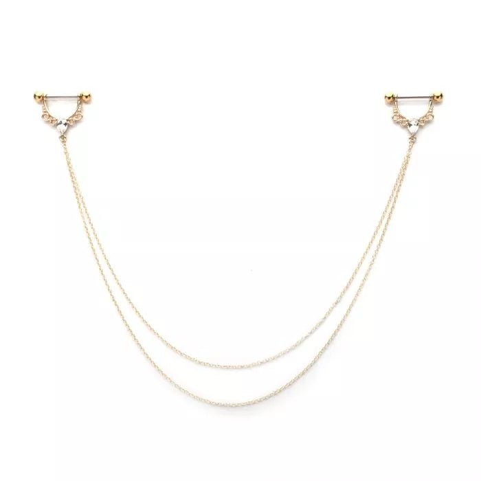 Filigree And Tead Double Chain Connect