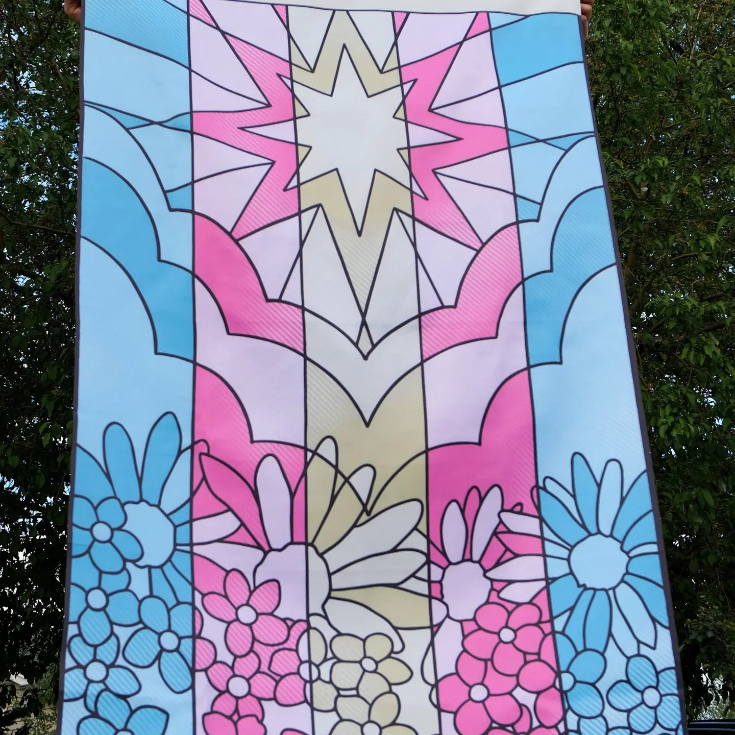 Flower Trans Flag