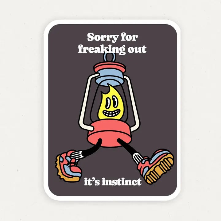 Freaking Out Funny Vinyl Sticker