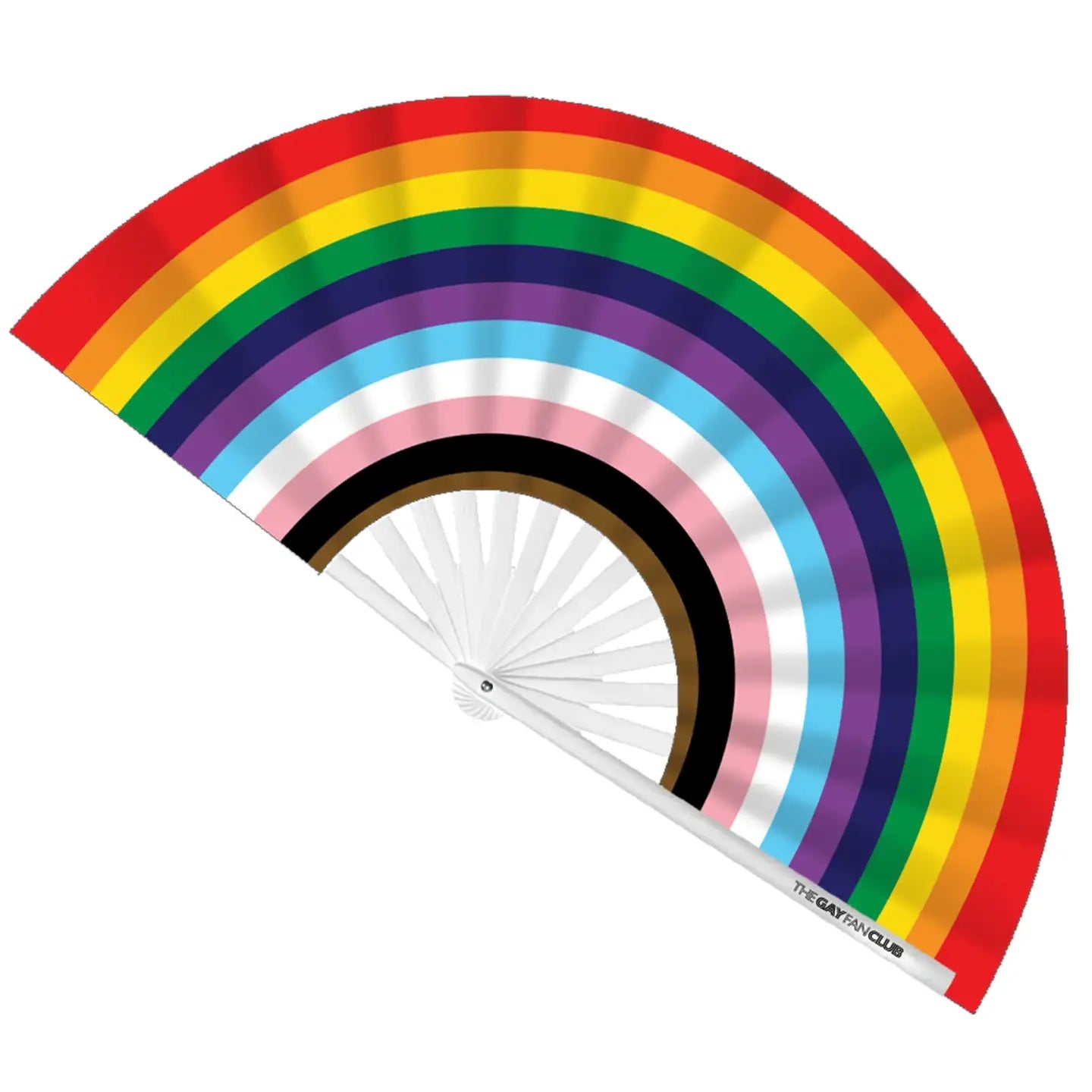 Pride Progress Rainbow Fan