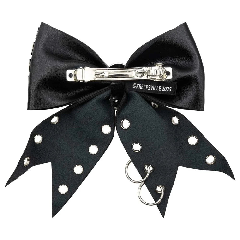 Skull Stud Hair Bow