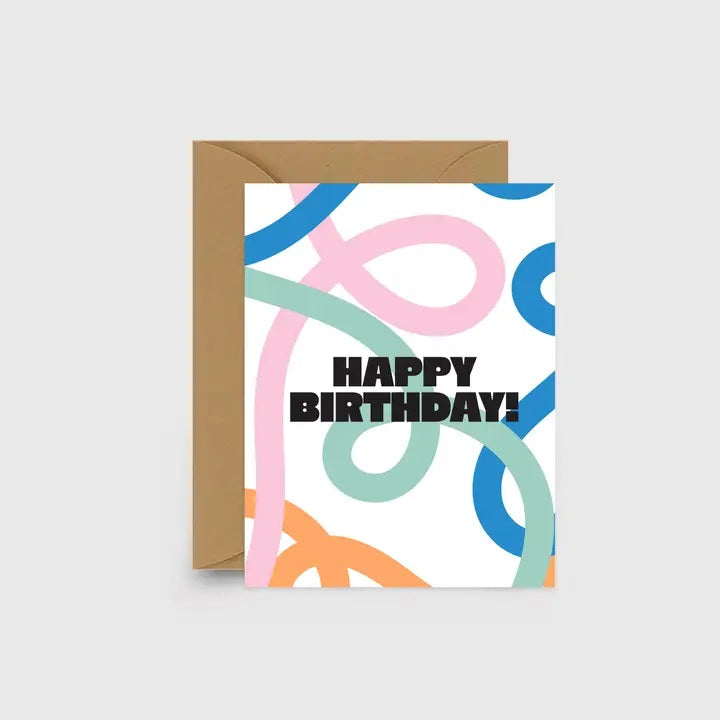 Happy Birthday Squiggle Card
