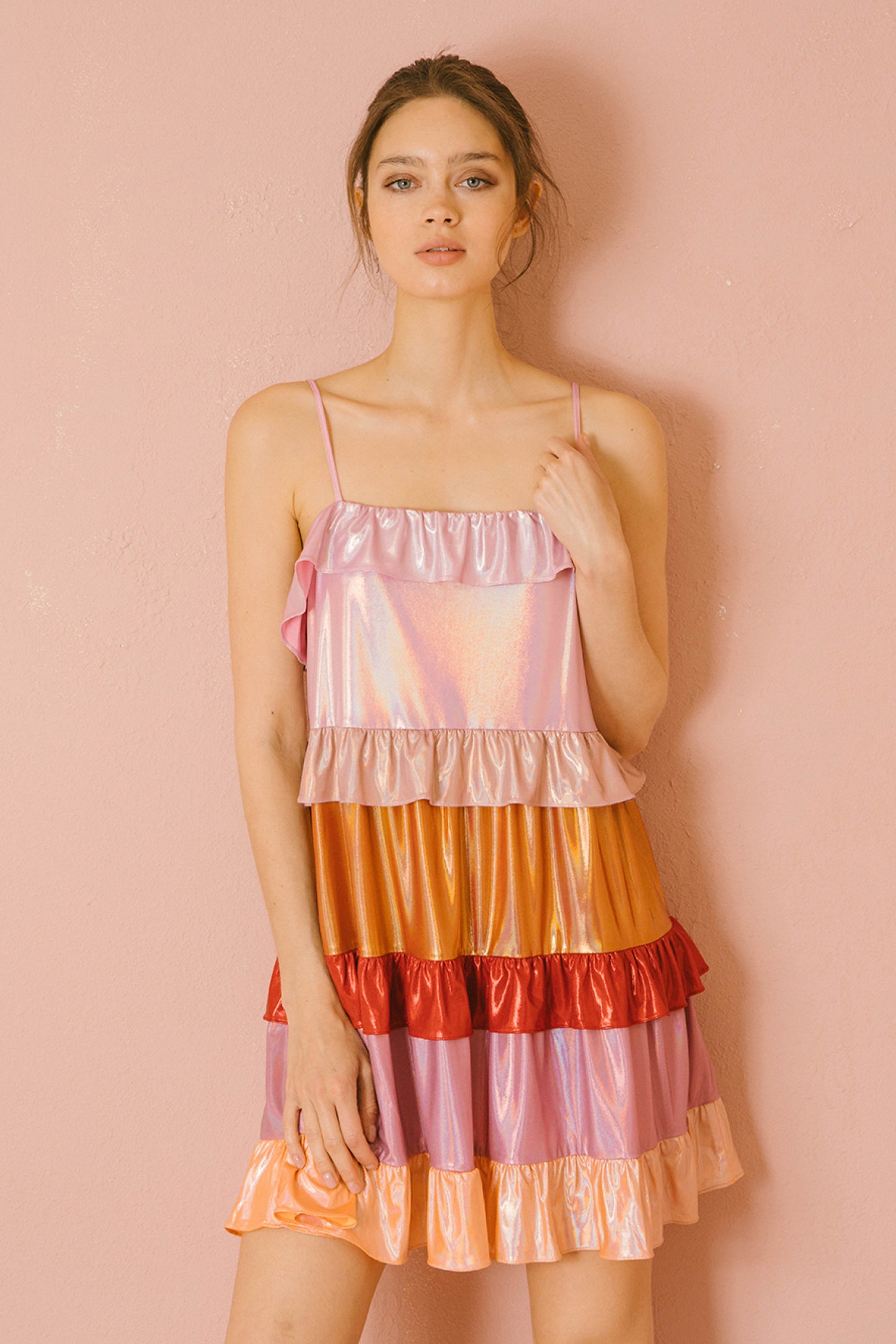 Multi Dress Ruffle Waist