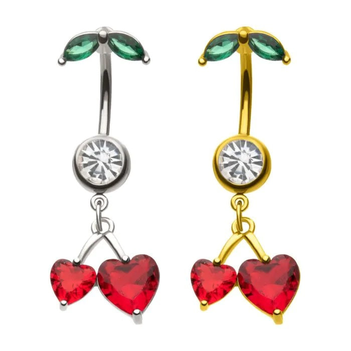 Heart Cherry Navel With Leaf Top
