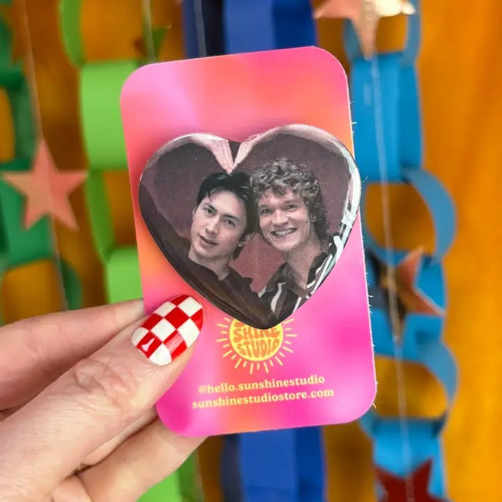 Heart Hands Heated Rivalry Pin