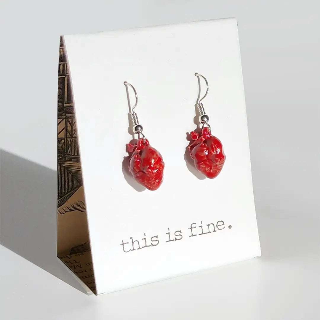 Red Hearts ILU Earrings