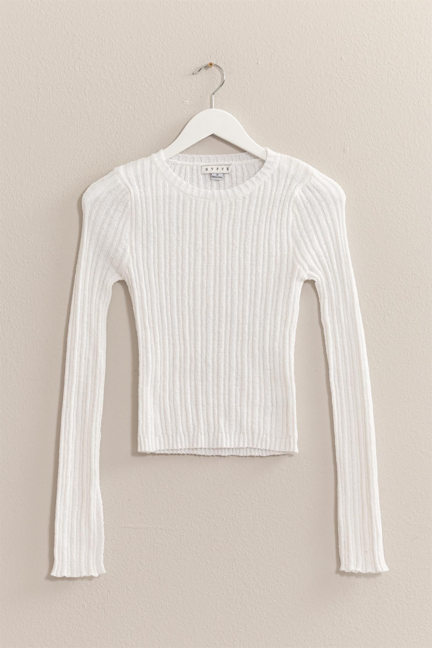 Long Sleeve Fitted Sweater