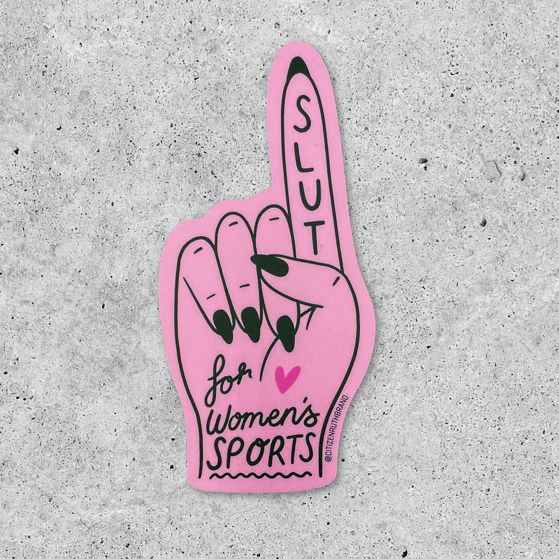 Slut For Women's Sports Sticker