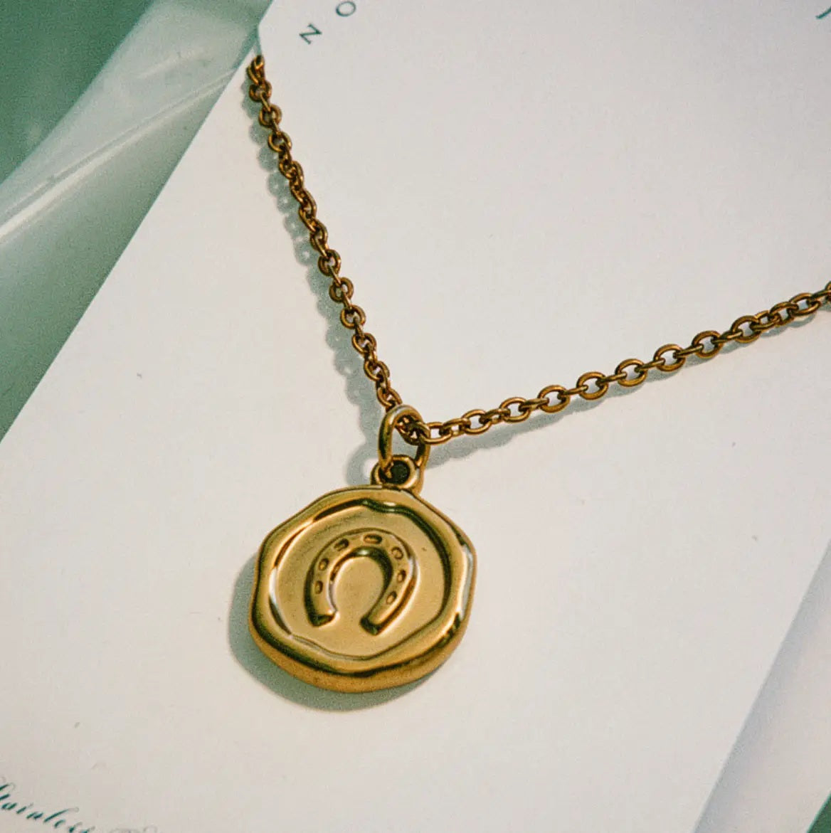 Horse Shoe Pendant Necklace
