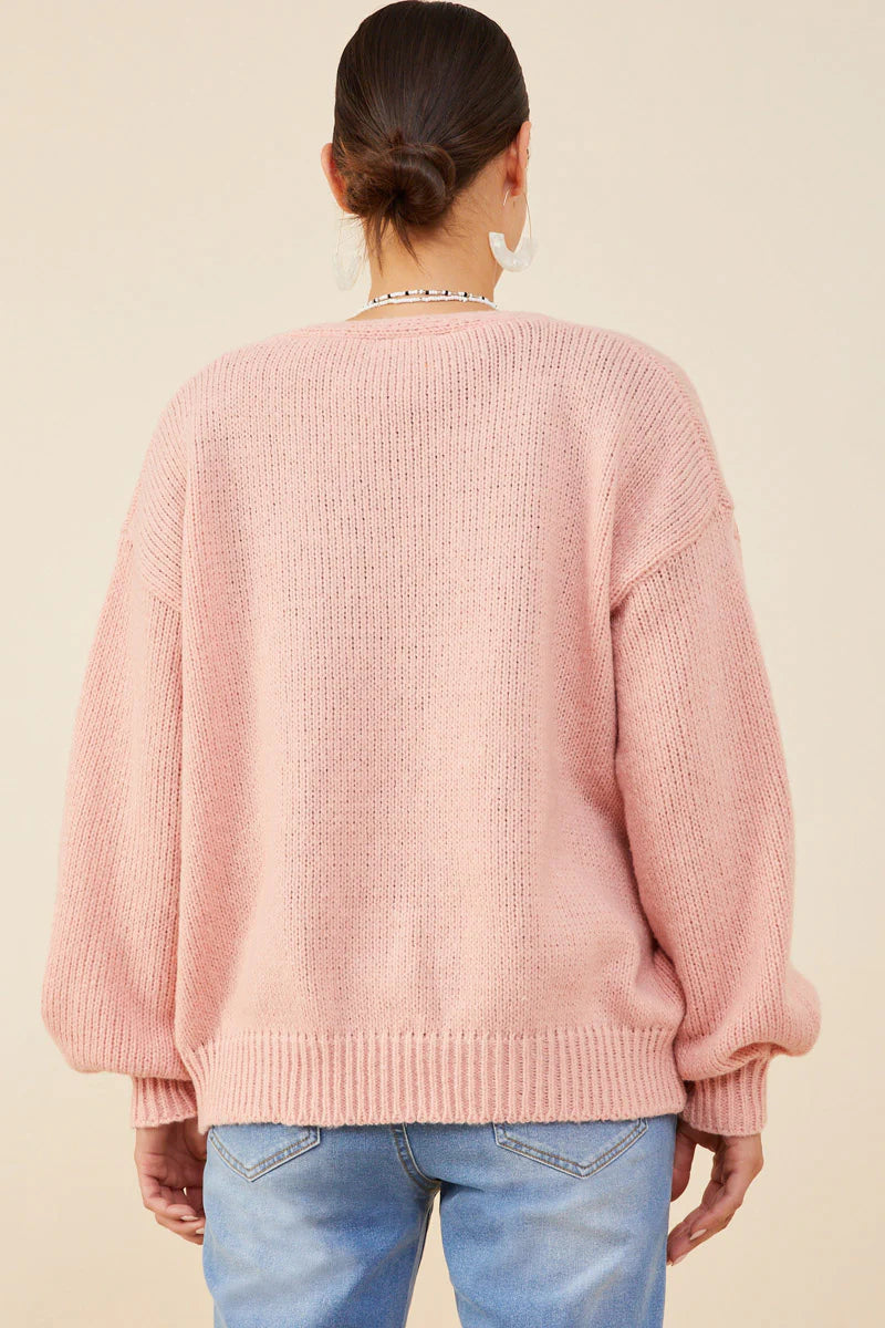 Lace Frilled Button Cardigan Sweater