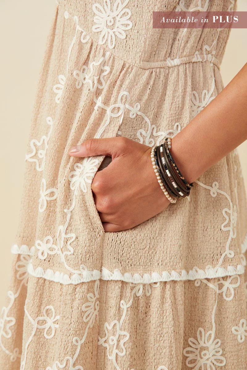 Floral Tiered Knit Dress