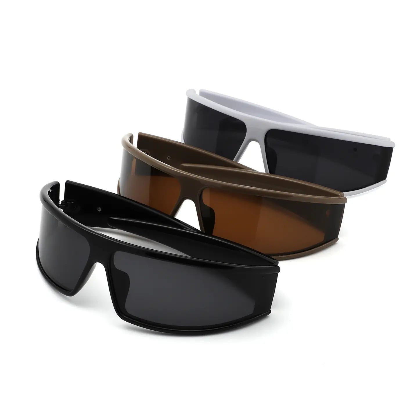 Futuristic Sport Wraparound Y2K Shield Sunglasses
