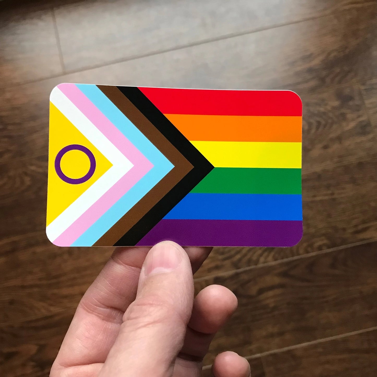 Inclusive Progress Pride Flag Sticker