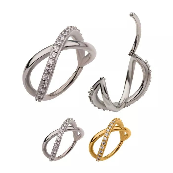 Infinity With Prong Gems