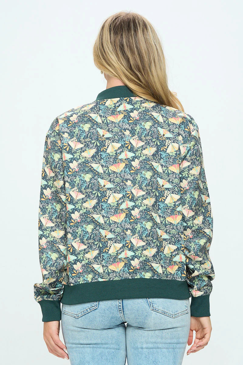 Moth Print Jacket