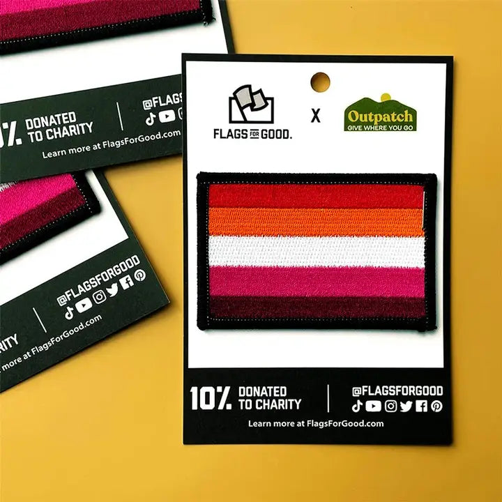 PATCH DRAPEAU DE LA FIERTÉ LESBIENNE