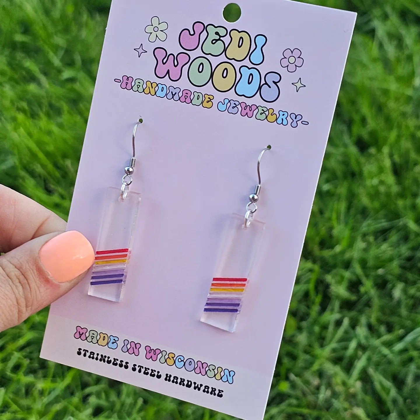 Lesbian Pride Flag Earrings
