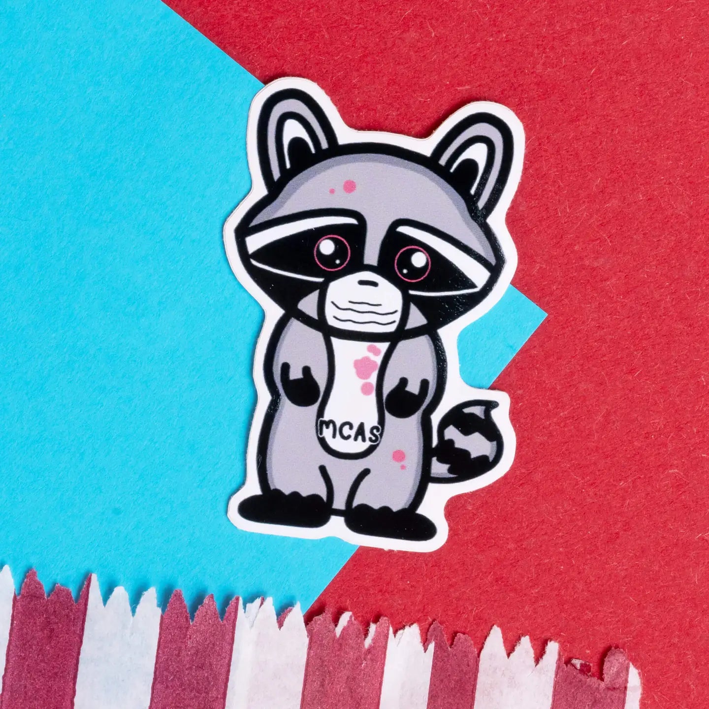Masked Cell Activation Syndrome Racoon Sticker