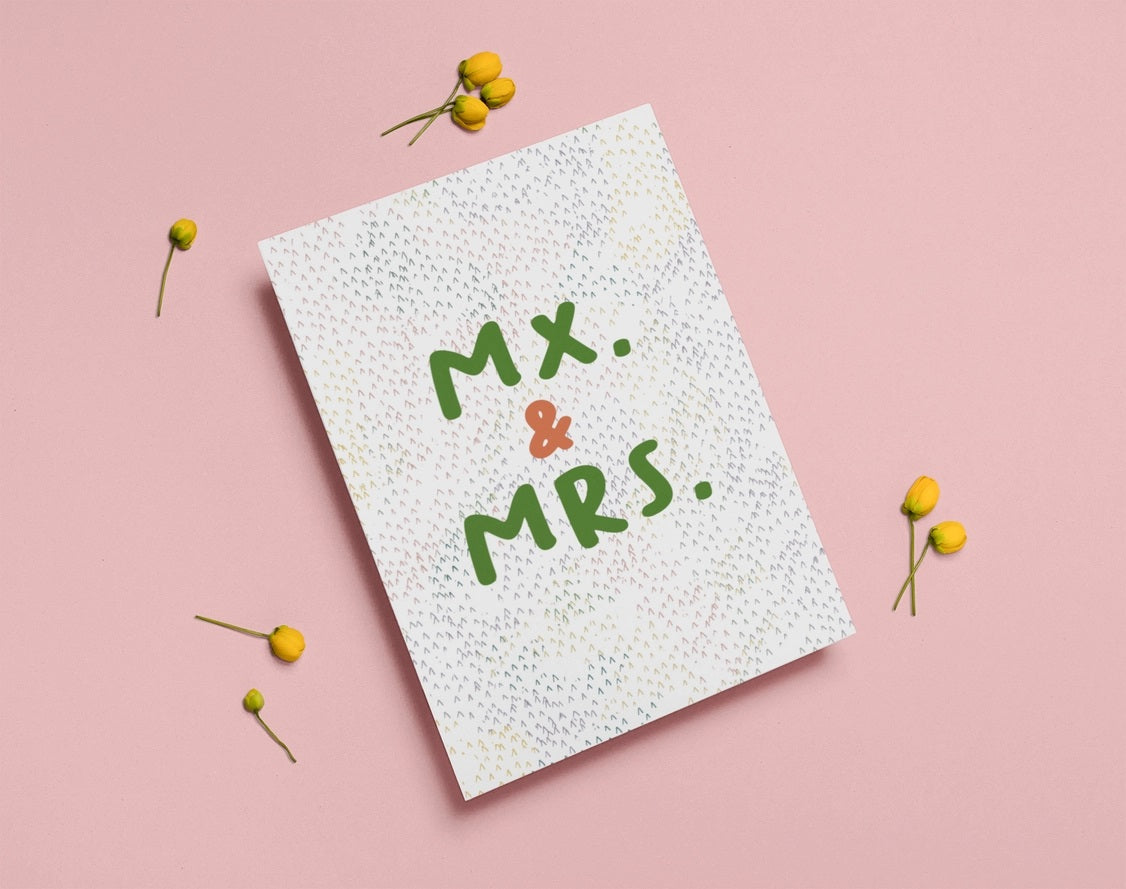 Mx & Mrs Wedding Card