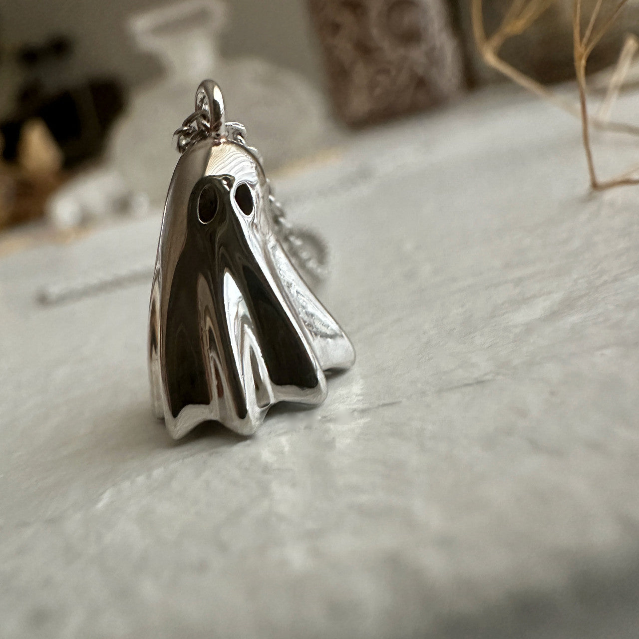 Francois Ghost Charm Necklace