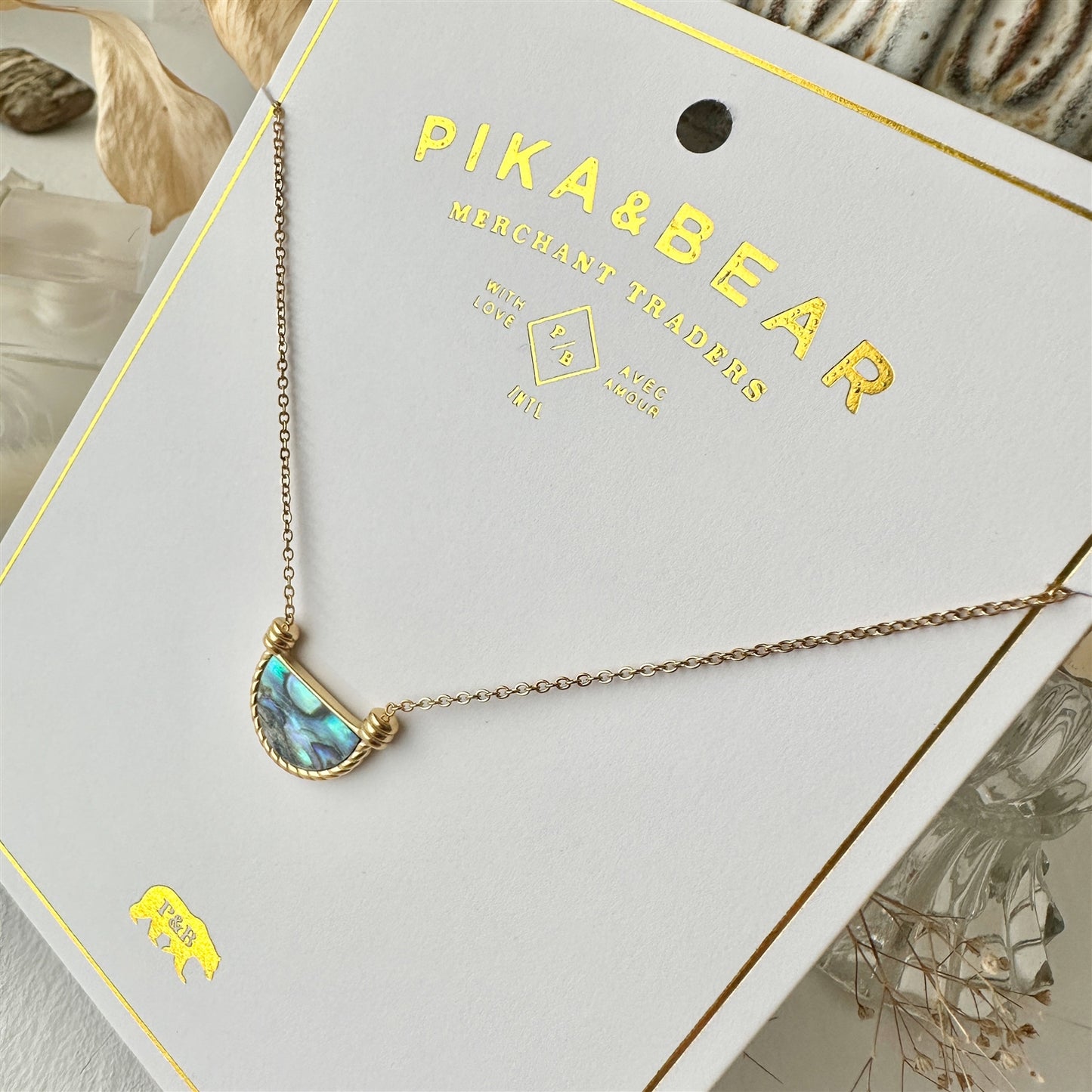 Mykonos Fan Charm Necklace
