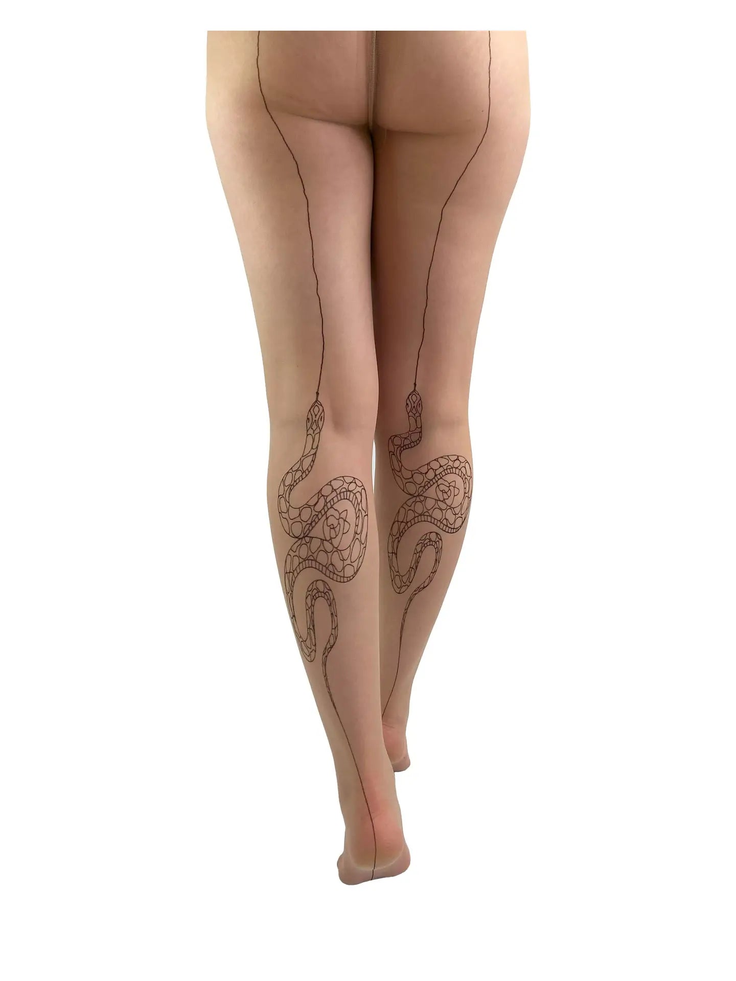 Snake Back Seam Tights