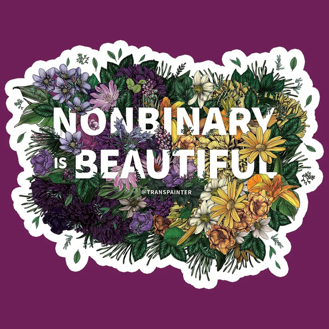 Nonbinary Is Beautiful Sticker