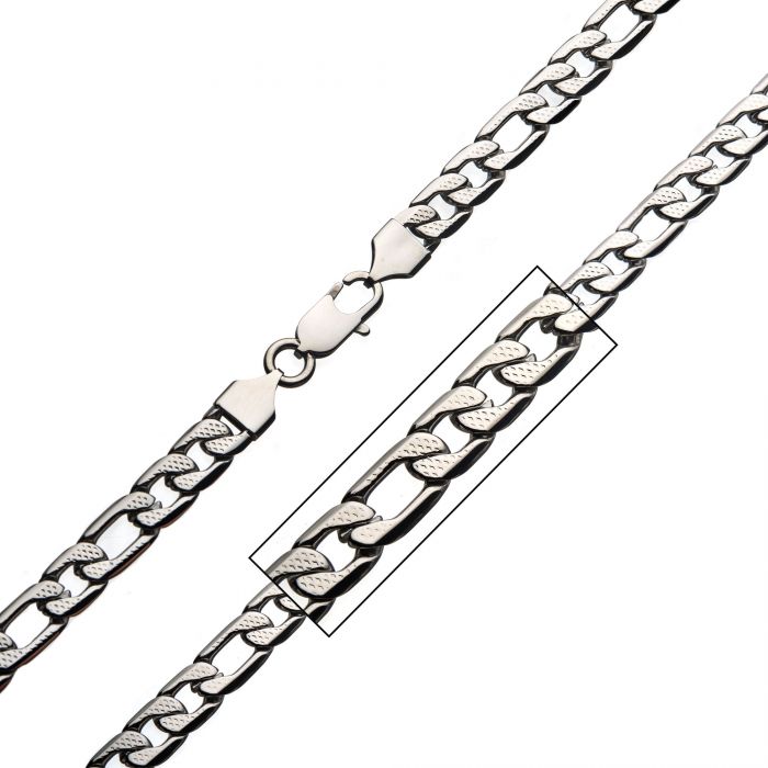 Speckled Figaro Chain 7mm 22"