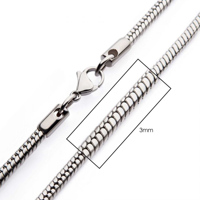 Steel Rattail Chain 3mmx20In
