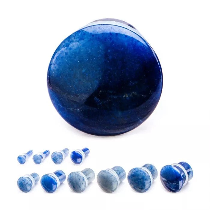 Blue Adventurine Single Flare 8g - 2g