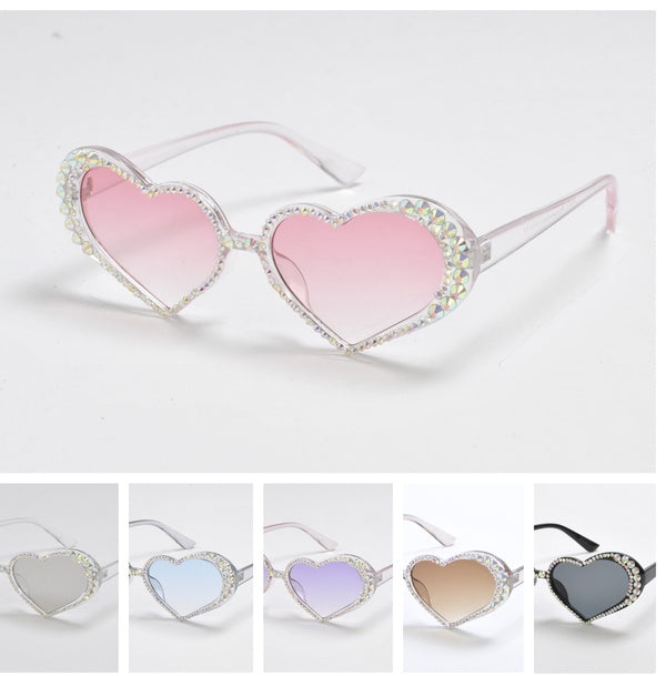 Jewelled Heart Sunglasses