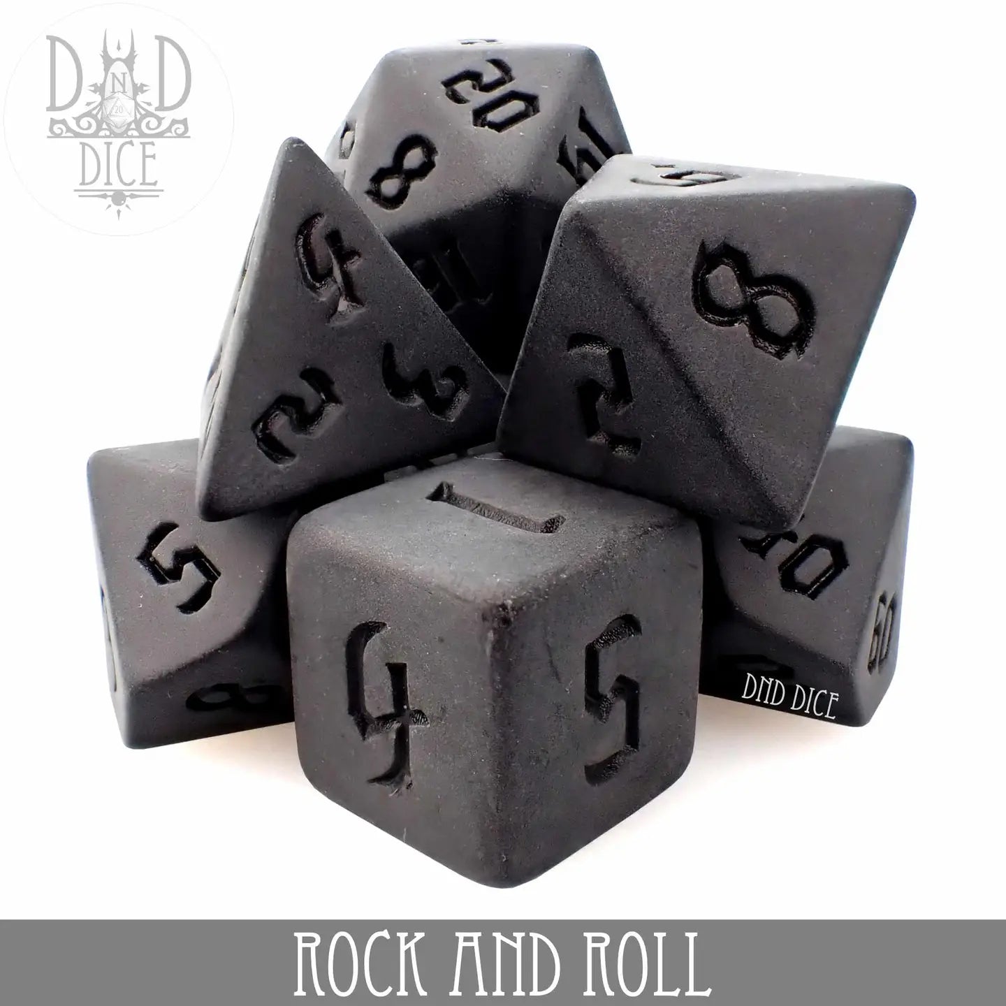 Rock And Roll 7 Dice Set
