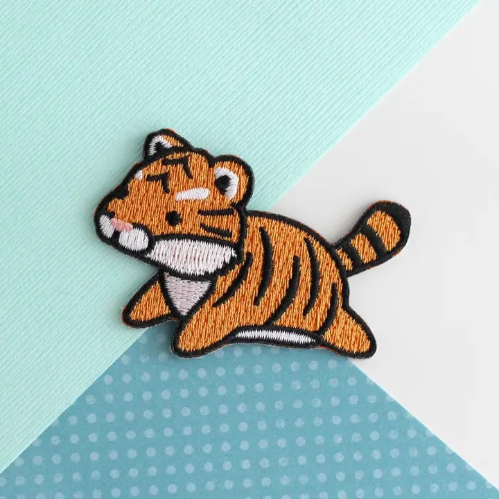 Tiger Embroidered Iron On Patch