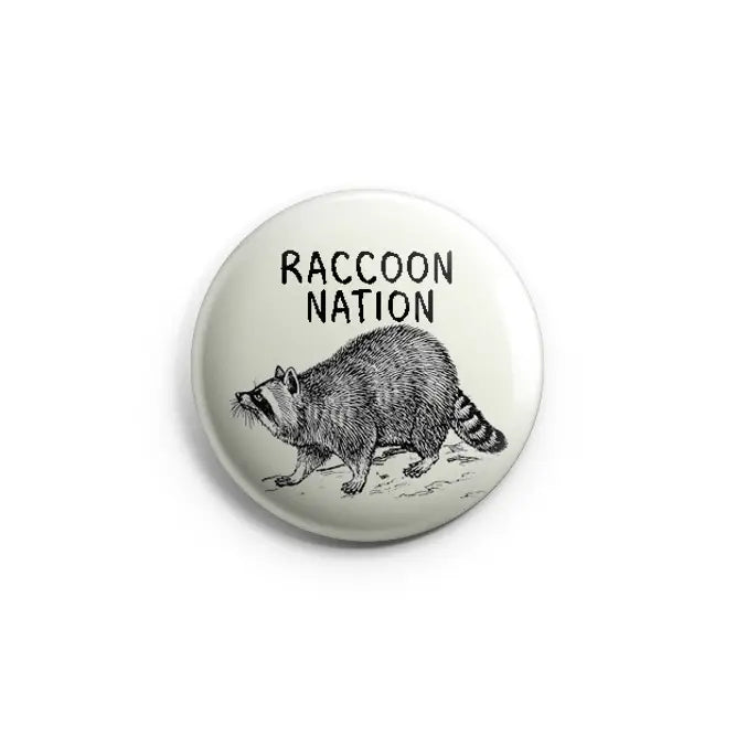 Raccoon Nation Button