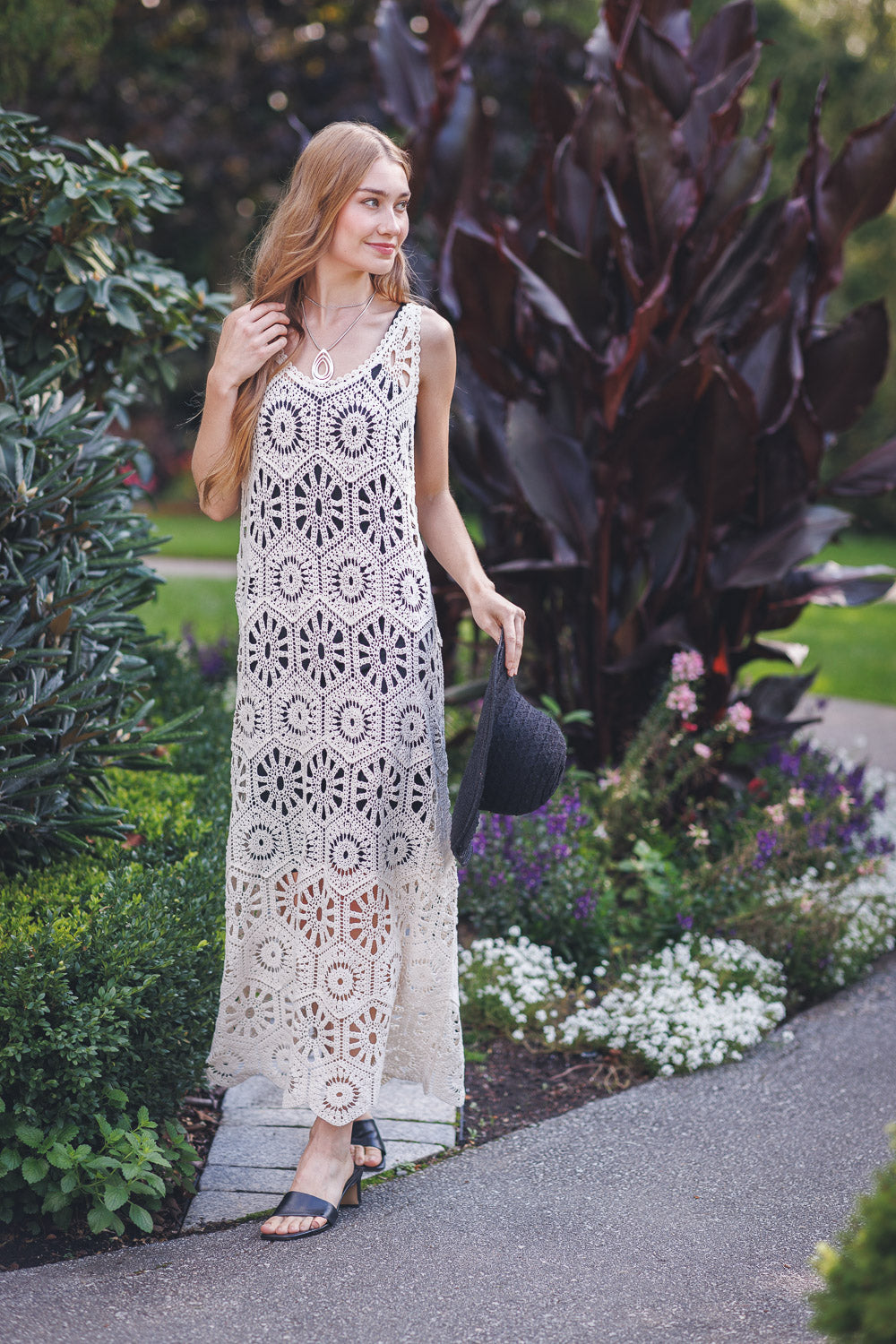 Open Crochet Dress