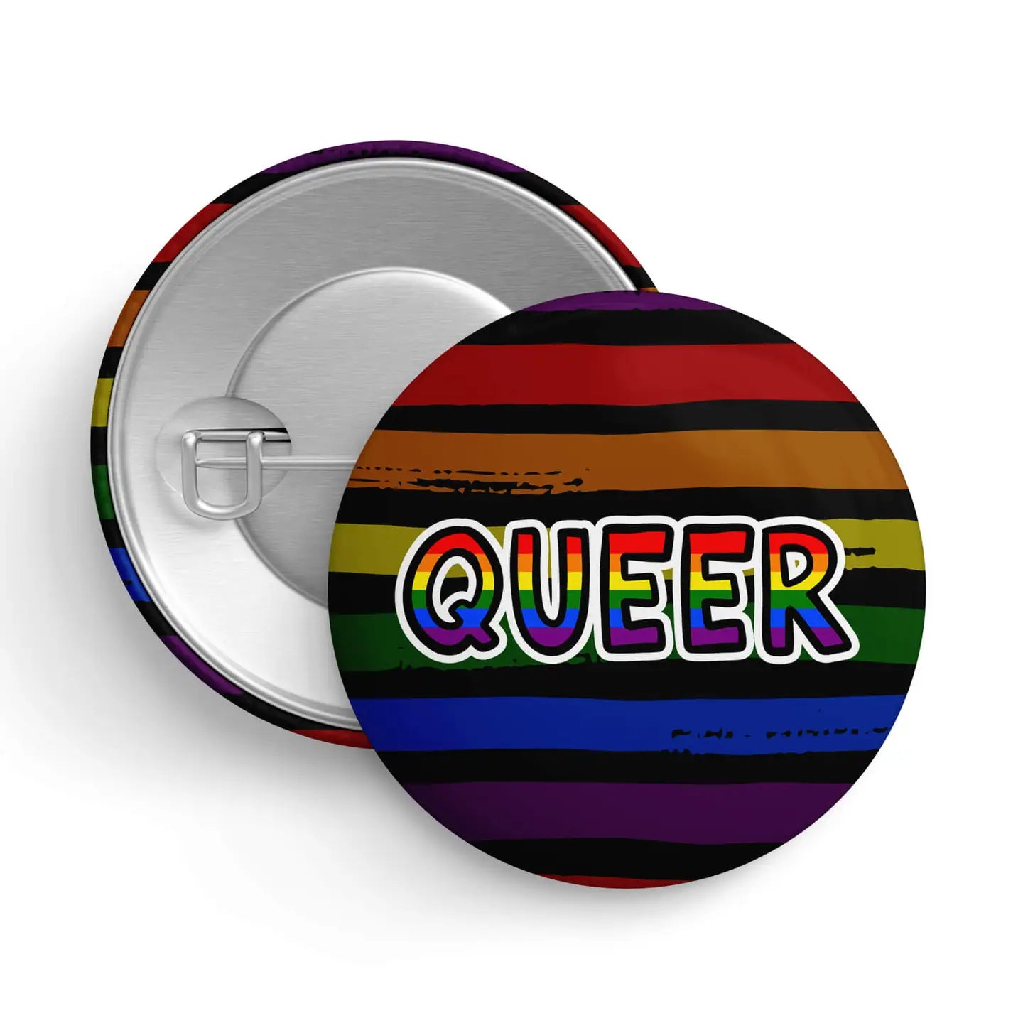 Queer 1.25" LGBTQ+ Button Pin