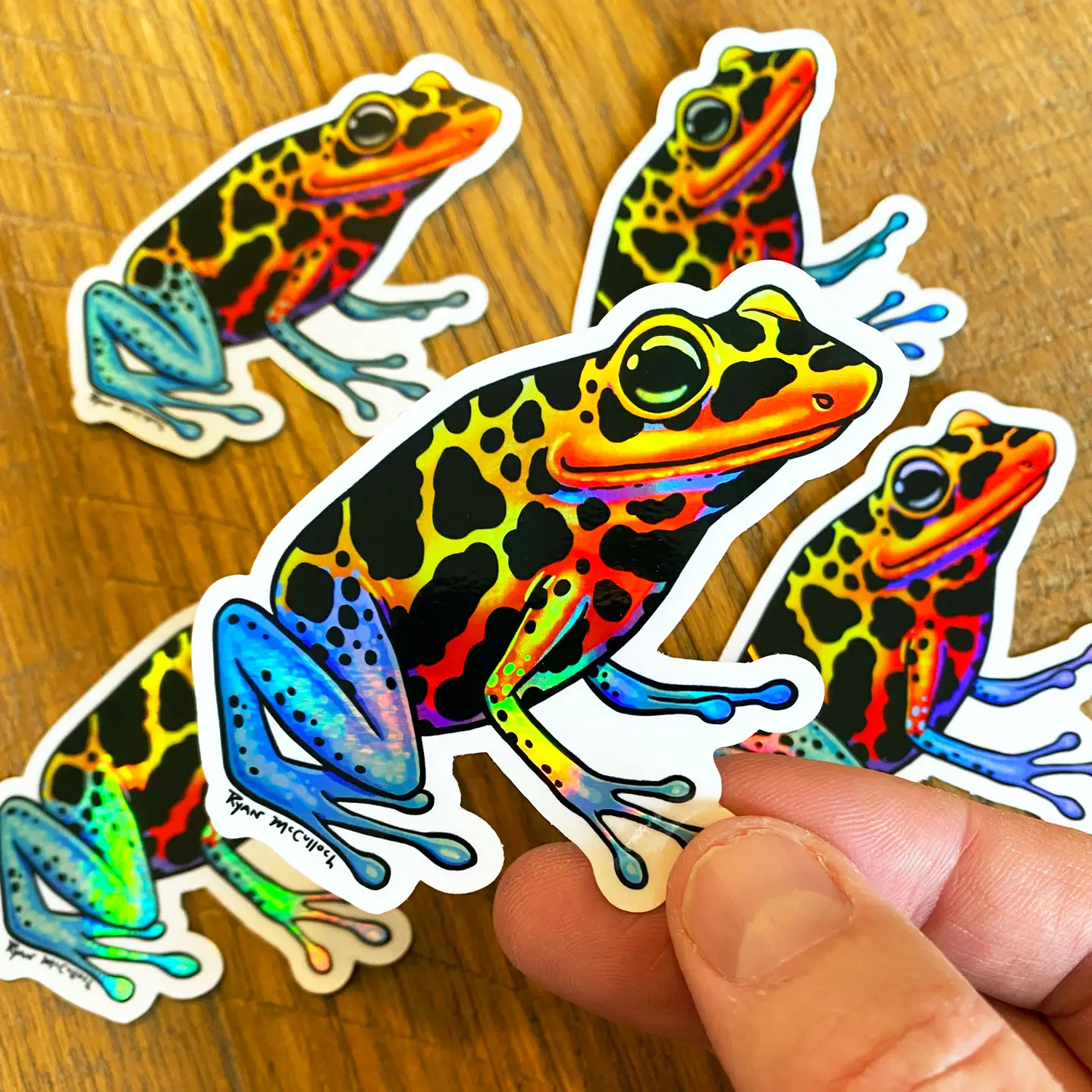 Poison Dart Frog Holo Sticker