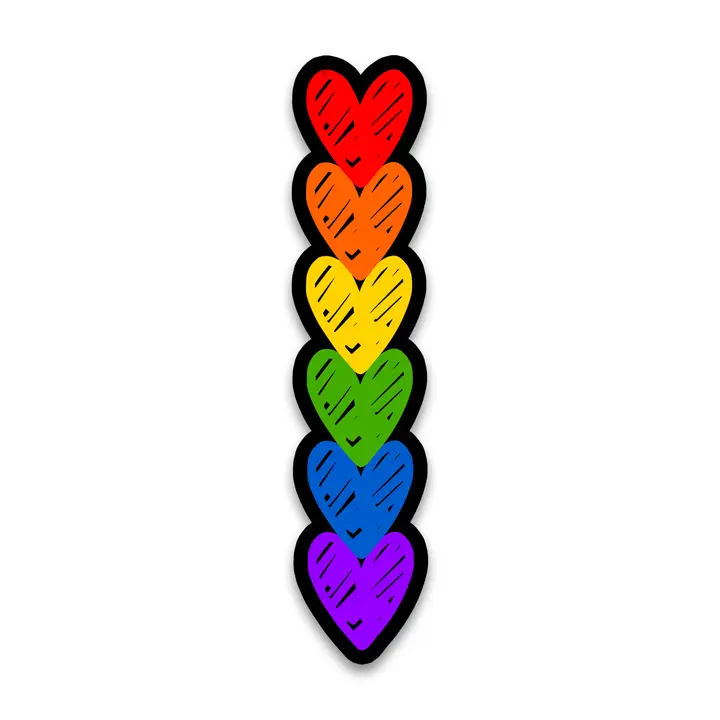 Pride Hearts Sticker