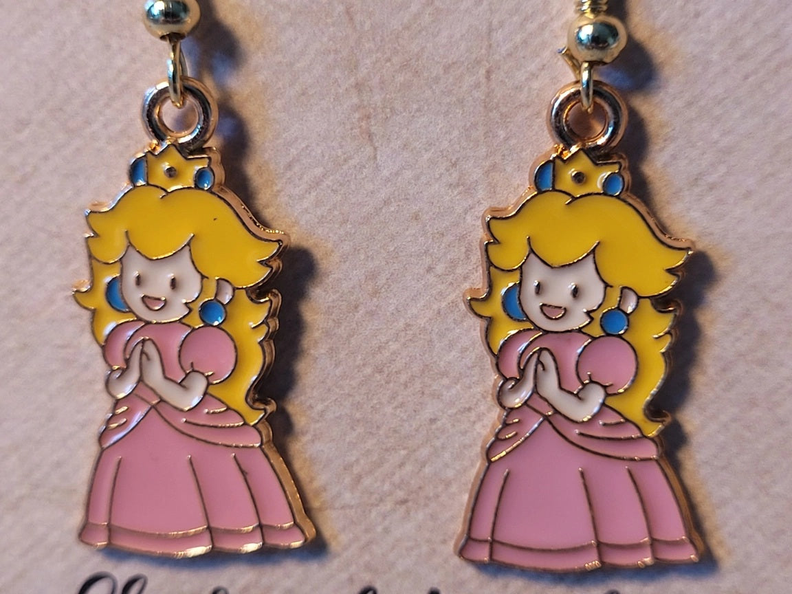 Princess Peach Earrings