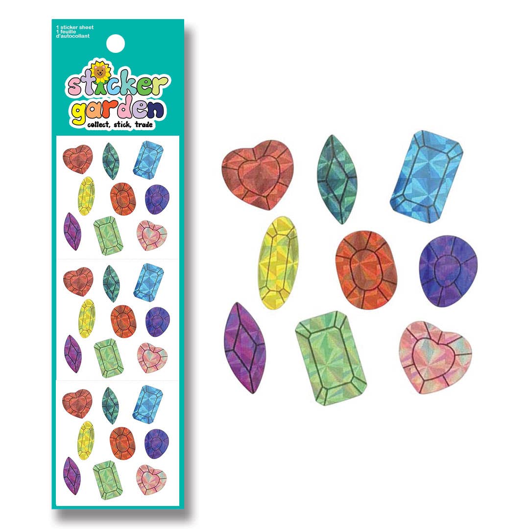 PRISM GEMS COLOURFUL STICKER SHEET