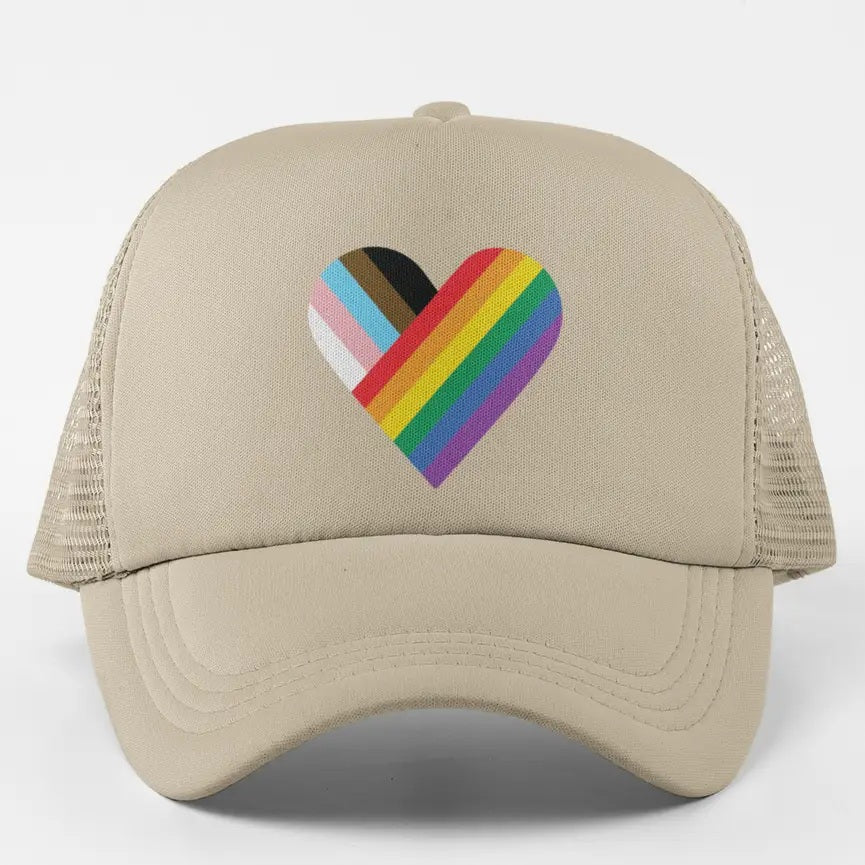 Progress Flag Heart Cap
