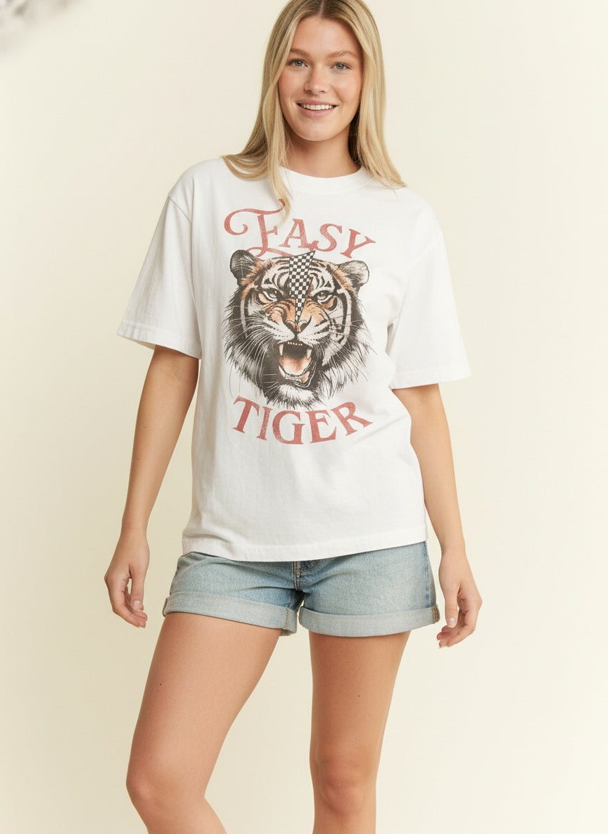 Easy Tiger Graphic Plus Size Tee