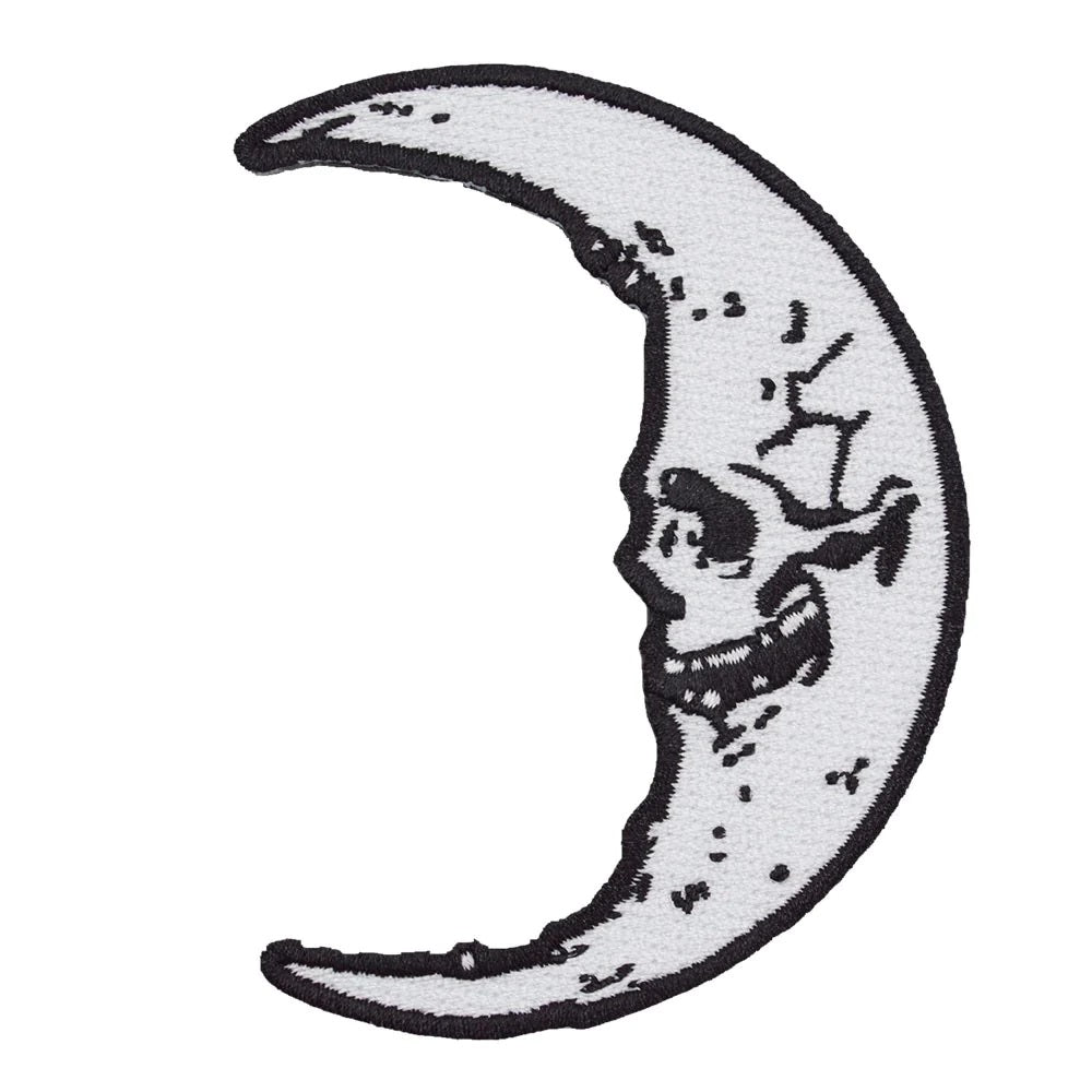 Skull Cresent Moon Patch