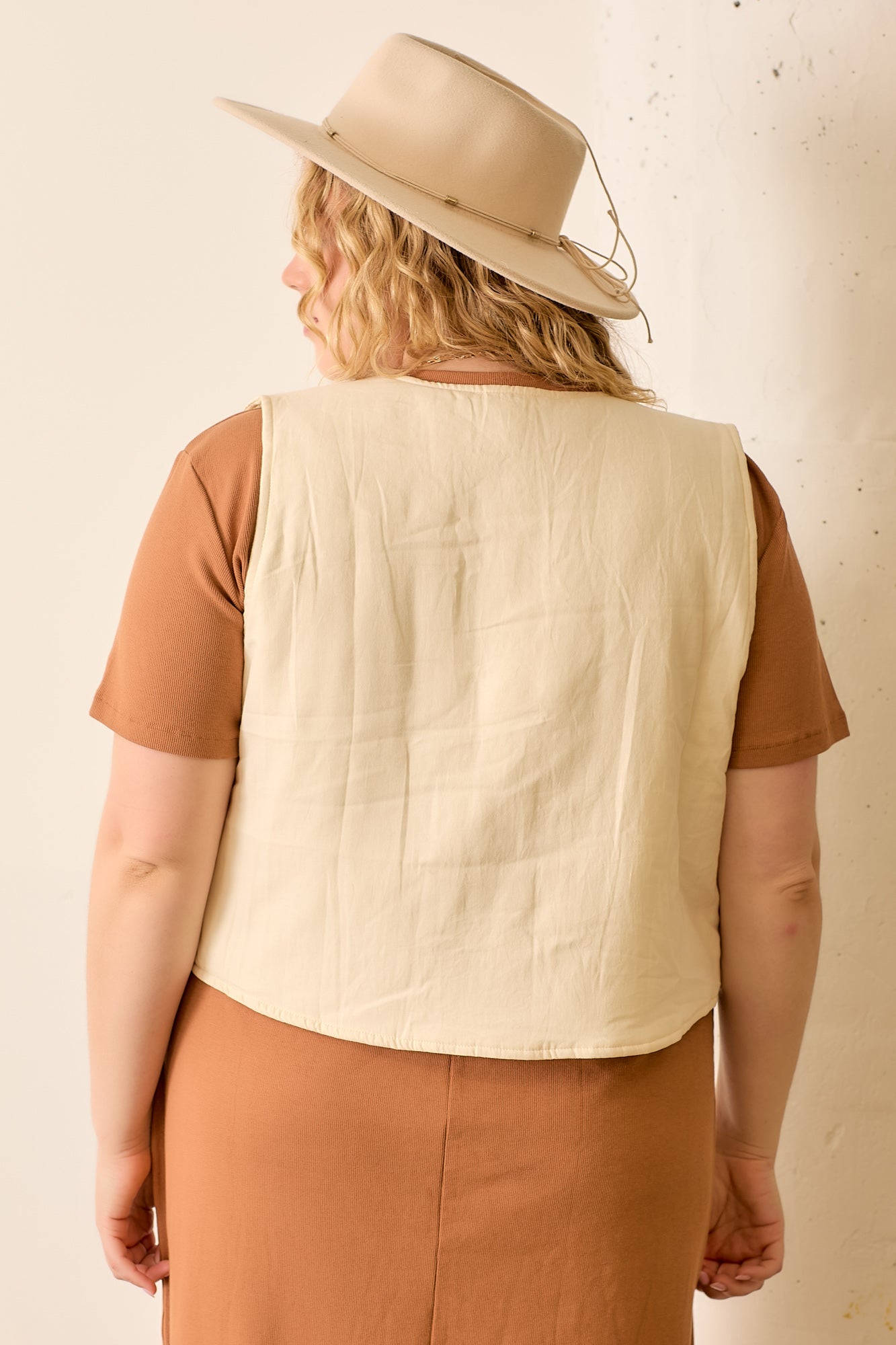 Embroidered Vest Plus Size