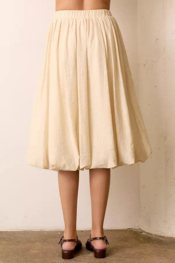 Crinkle Woven Bubble Skirt