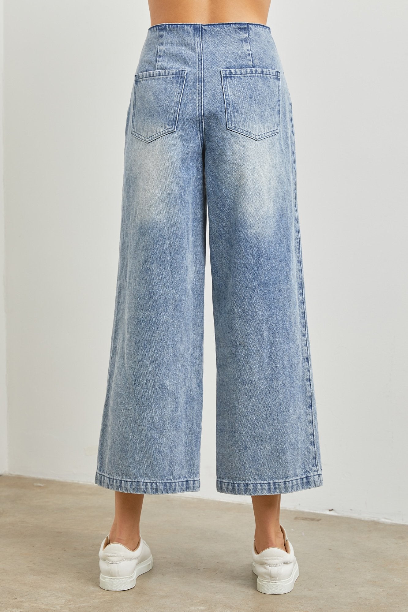 Fade Wash Denim Pants
