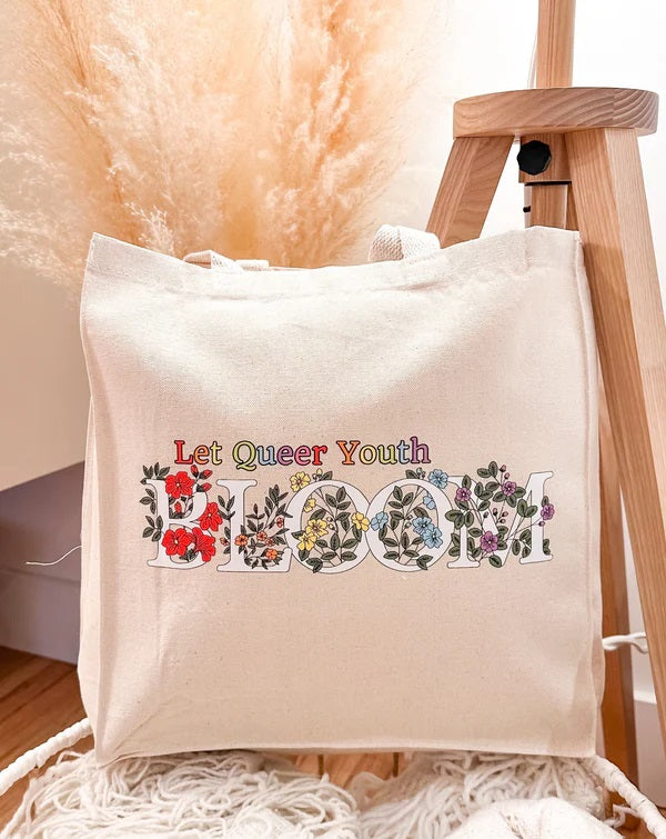 Let Queer Youth Bloom Tote Bag